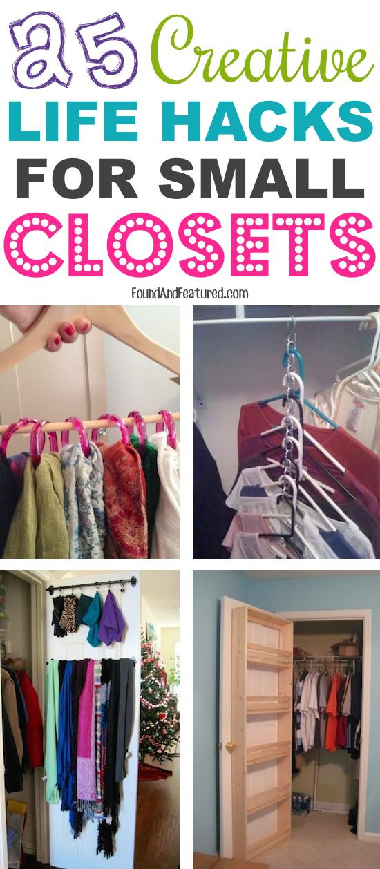 DIY Ways To Organize Your Closet
 Lots of cheap small closet ideas DIY Orgnaization
