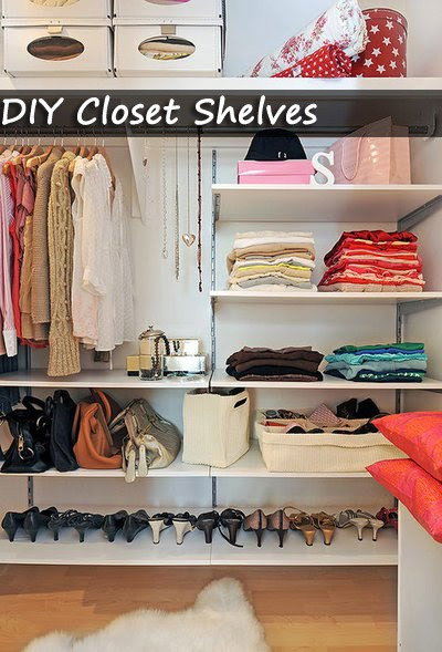 DIY Ways To Organize Your Closet
 Closet shelves DIY Organize Your Room
