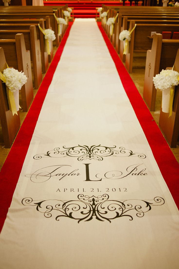 DIY Wedding Aisle Runner
 Custom Monogram Carpet Wedding Aisle Runner Custom Aisle