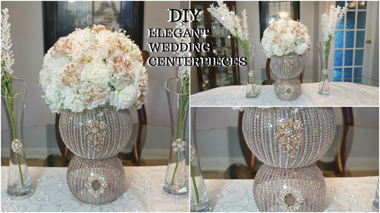 DIY Wedding Center Pieces
 DIY ROSE GOLD GLAM WEDDING CENTERPIECE FT TOTALLY DAZZLED