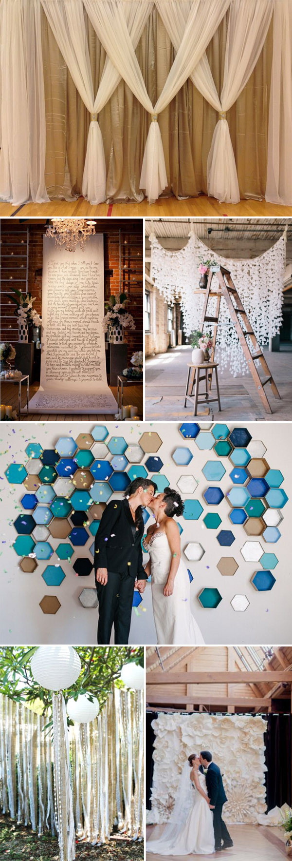 DIY Wedding Ceremony Backdrops
 Top 20 Unique Backdrops For Wedding Ceremony Ideas