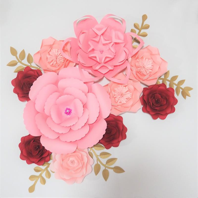 DIY Wedding Flower Kits
 2019 DIY Giant Paper Flowers Wedding Backdrop Half Made