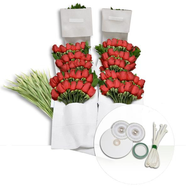 DIY Wedding Flower Kits
 DIY Wedding Flower Kit Red Rose bouquets centerpeices