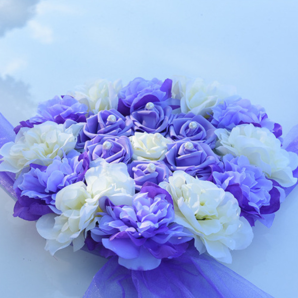 DIY Wedding Flower Kits
 Wedding Car Decorations Kit Set Artificial Silk Flower