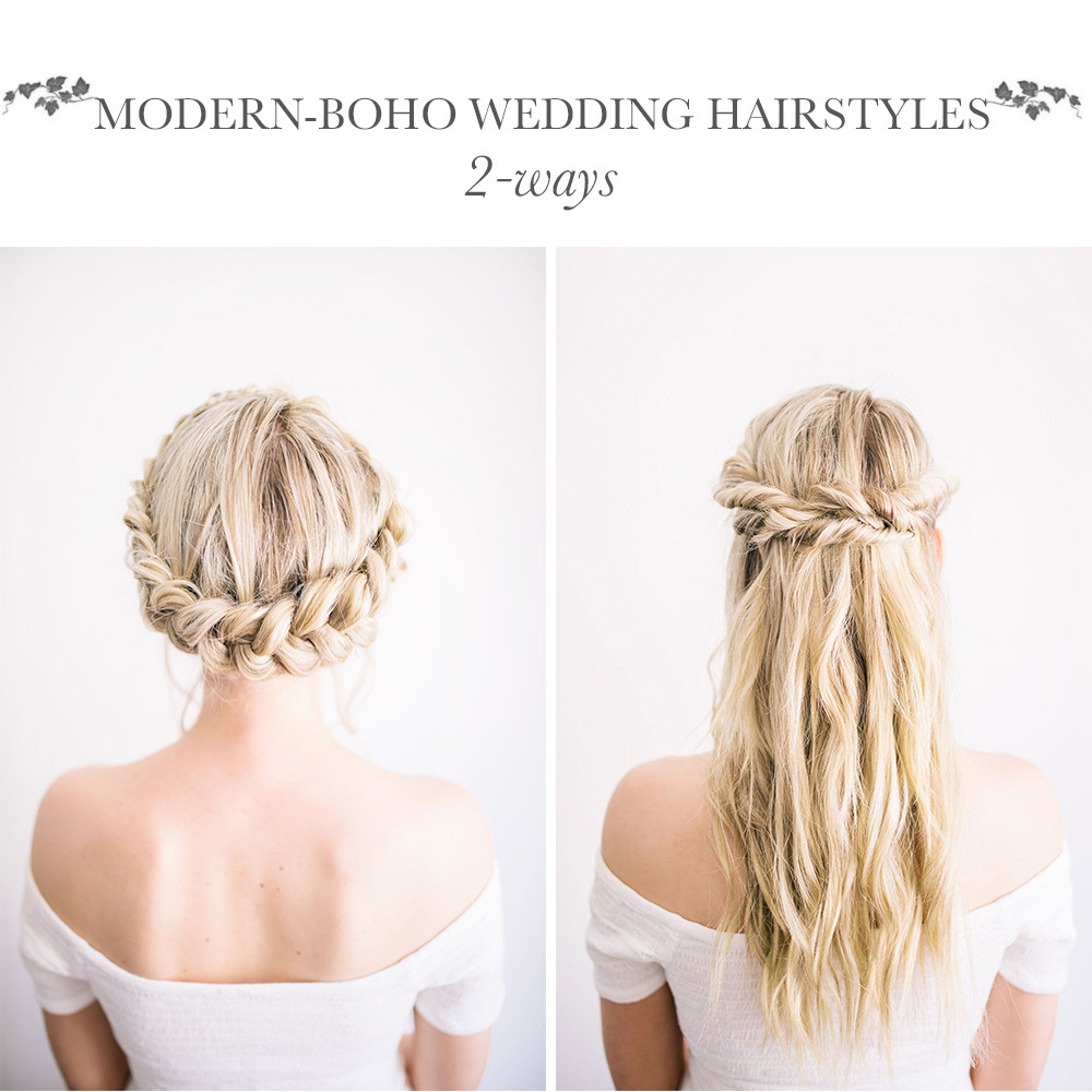 DIY Wedding Hairstyles
 DIY Modern Boho Wedding Hairstyles