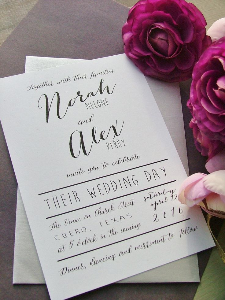 DIY Wedding Invite Ideas
 20 Popular Wedding Invitation Wording & DIY Templates Ideas