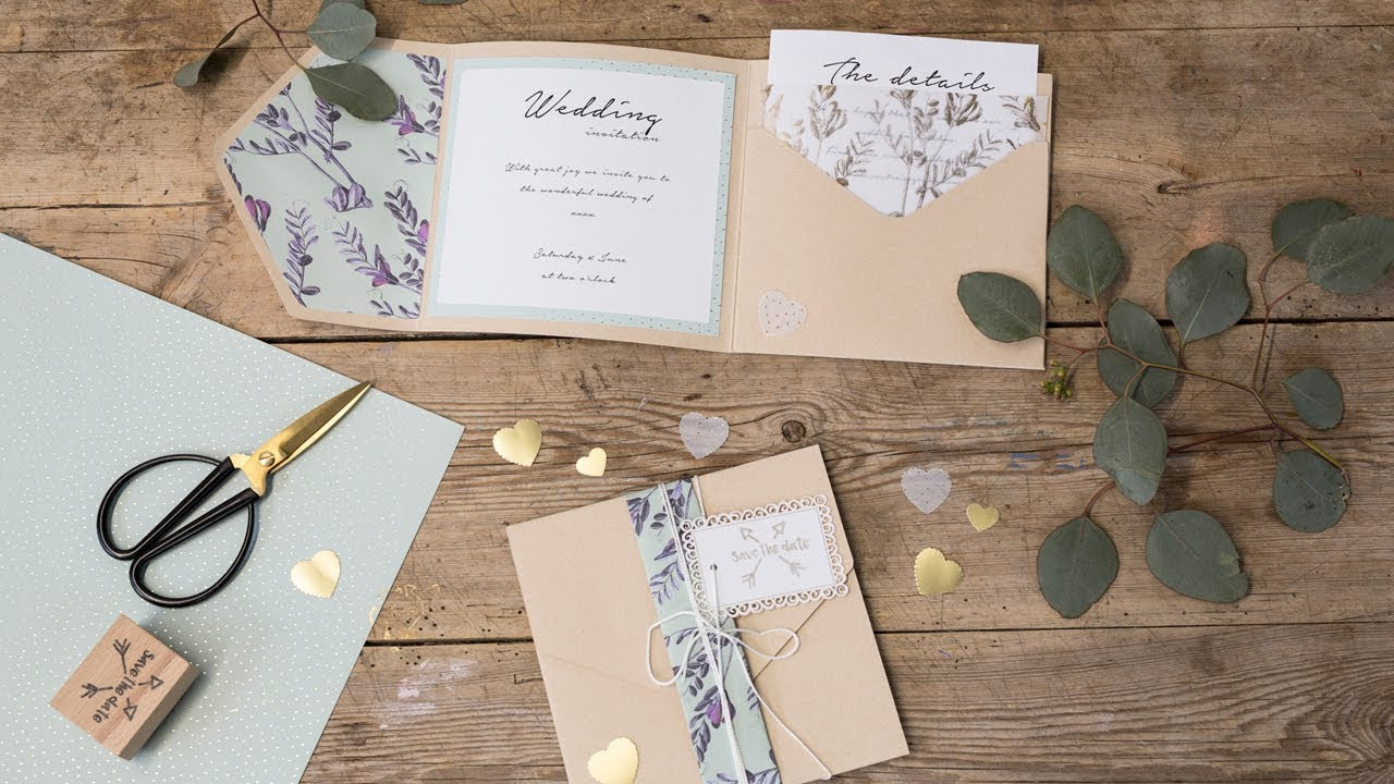 DIY Wedding Invite Ideas
 DIY Homemade wedding invitations by Søstrene Grene