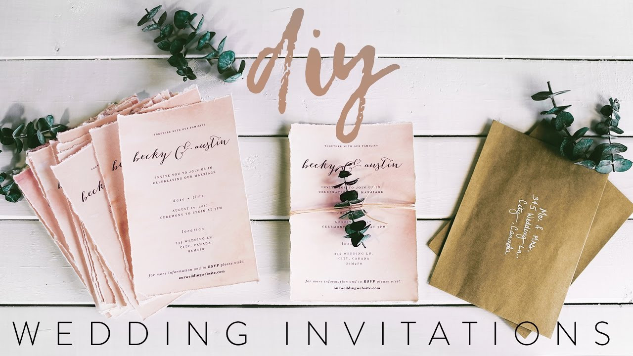 DIY Wedding Invite Ideas
 DIY MY WEDDING INVITATIONS WITH ME