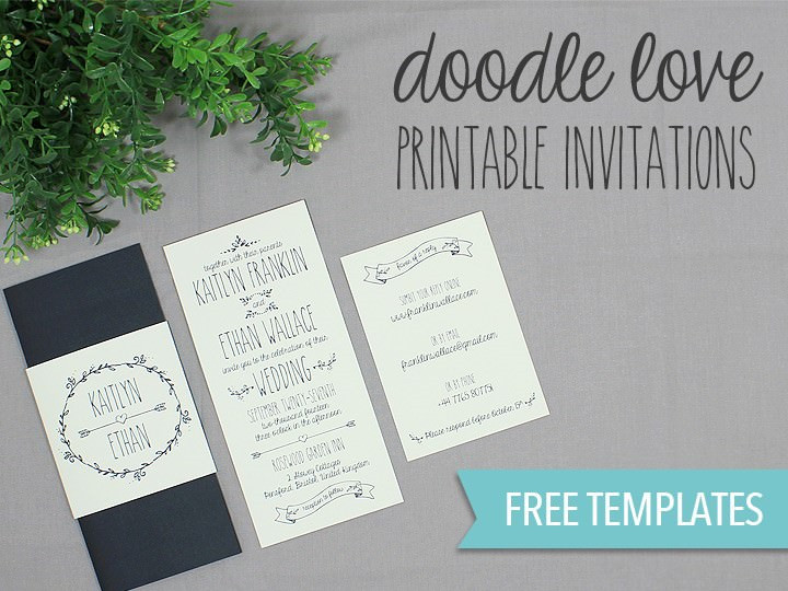 DIY Wedding Invite Templates
 DIY Tutorial FREE Printable Wedding Invitation Set Boho
