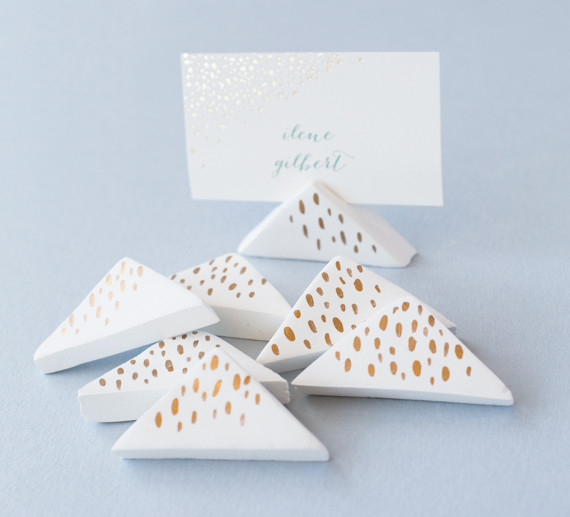 DIY Wedding Place Card Holder
 DIY Wedding Air Dry Clay Place Card Holders