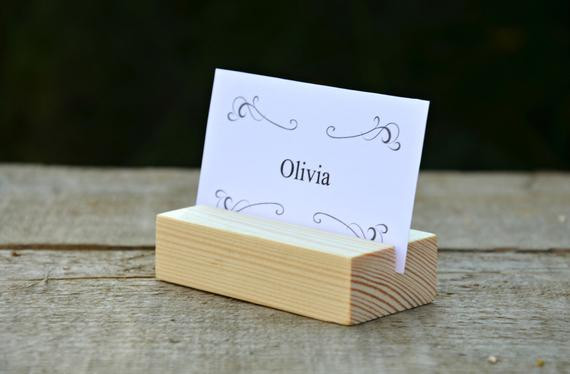 DIY Wedding Place Card Holder
 10 Wood Place Card Holders for Weddings DIY Rustic Wood Table