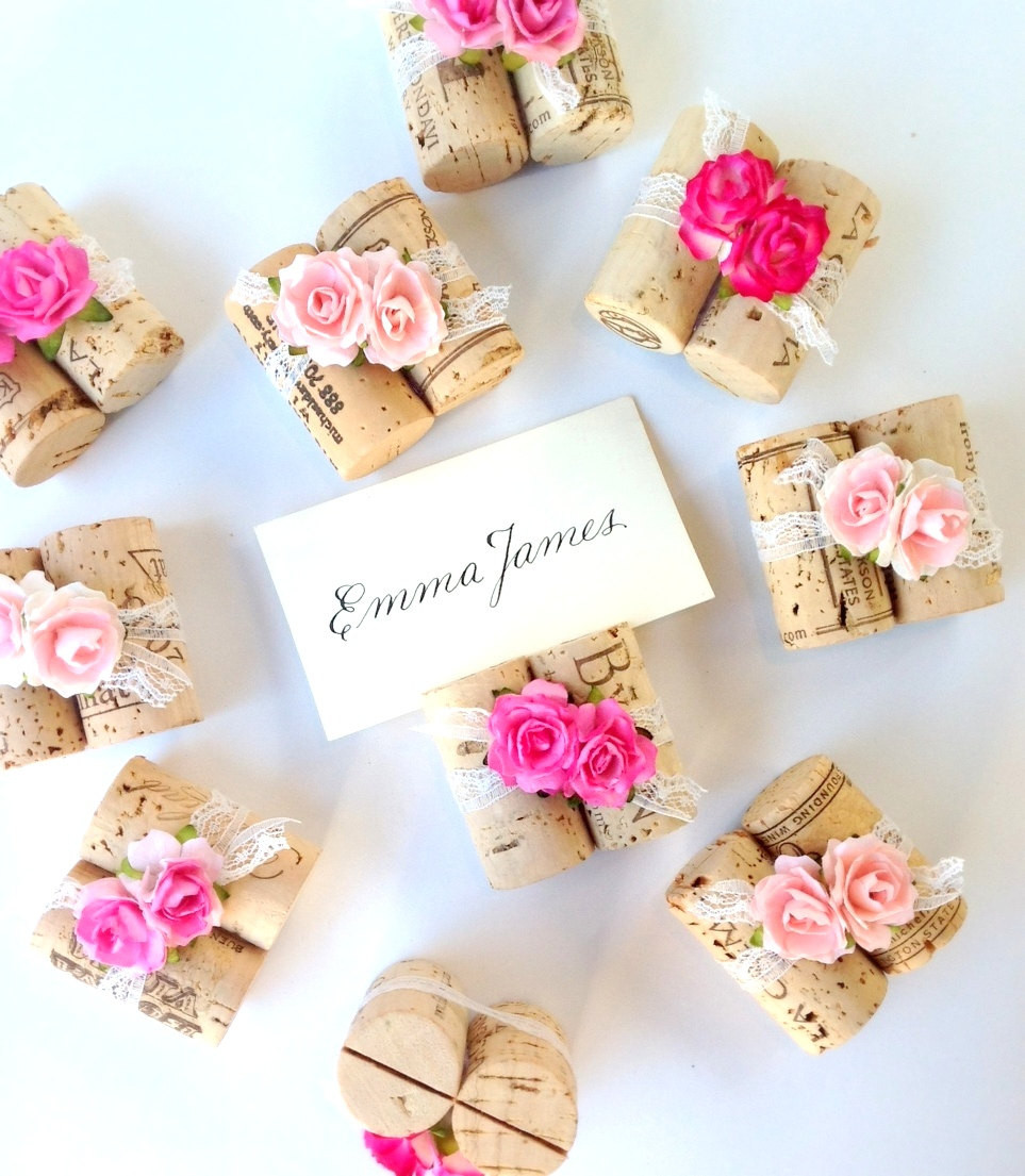 DIY Wedding Place Card Holder
 Wine cork placecard holders win at easy DIY projects