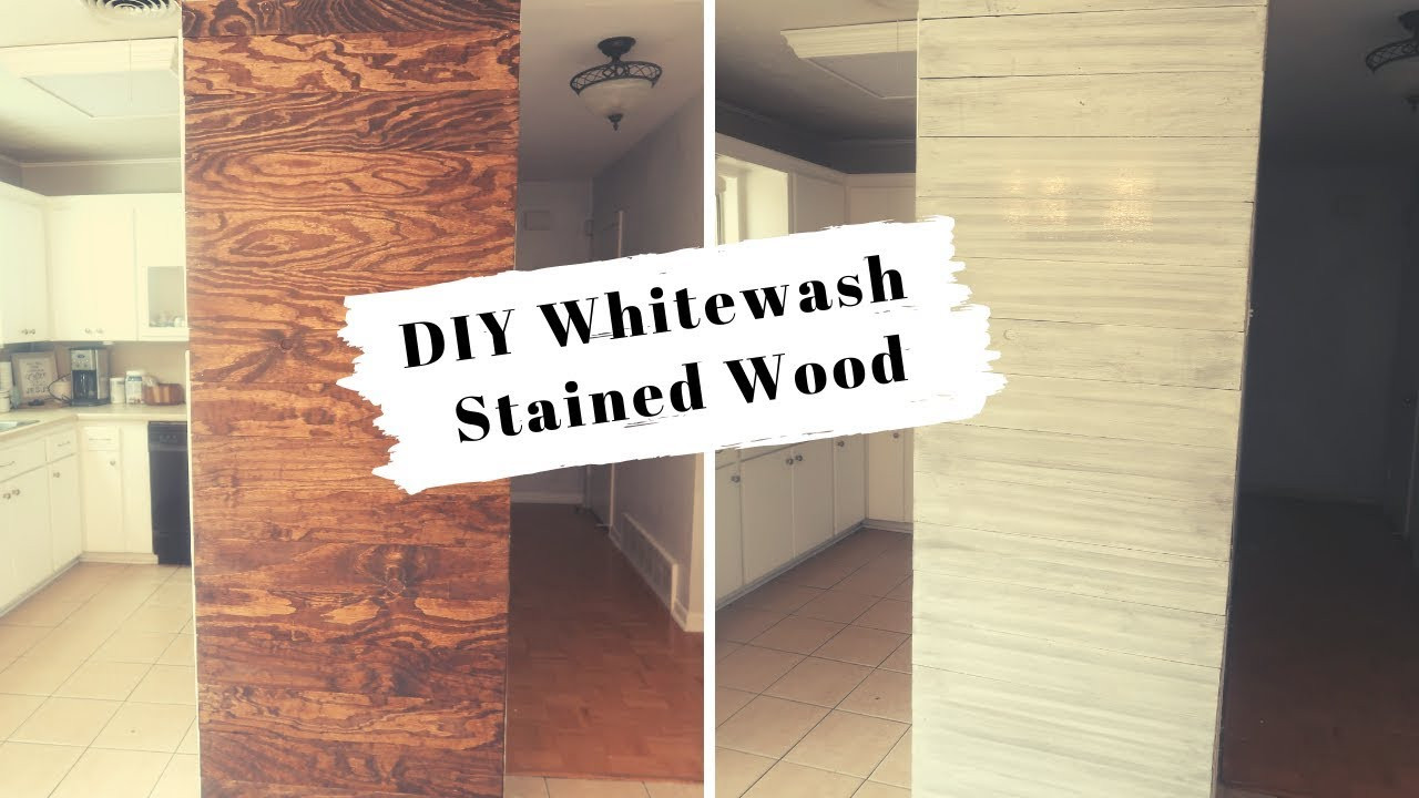 DIY Whitewash Wood
 DIY WHITEWASH STAINED WOOD SHIPLAP WALL