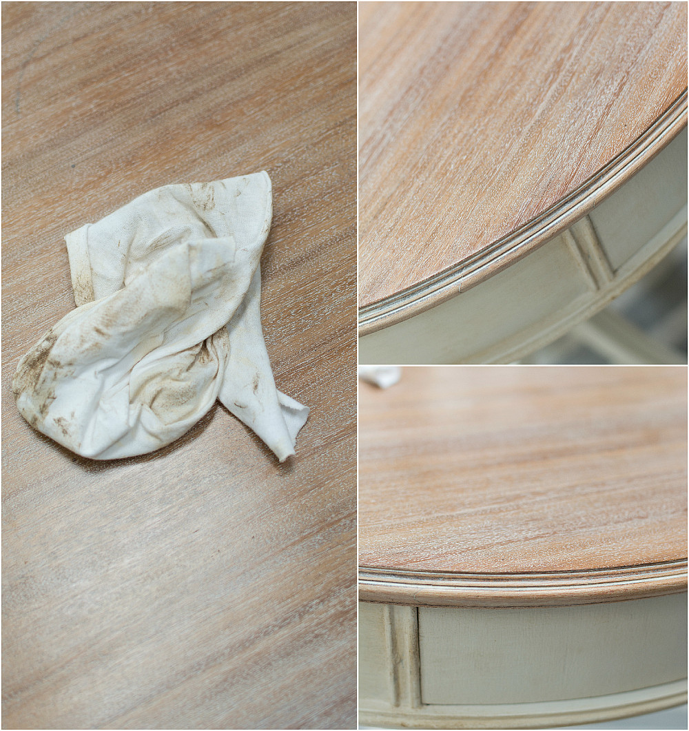DIY Whitewash Wood
 Drum Table Makeover Part 2 Liming Wax It All Started