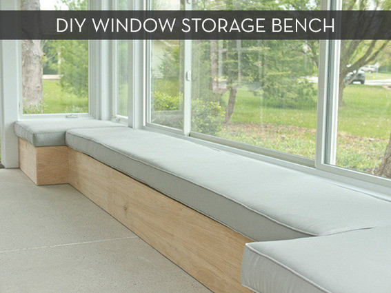 Diy Window Seat Storage Bench
 Make It Custom DIY Window Bench with Storage Curbly