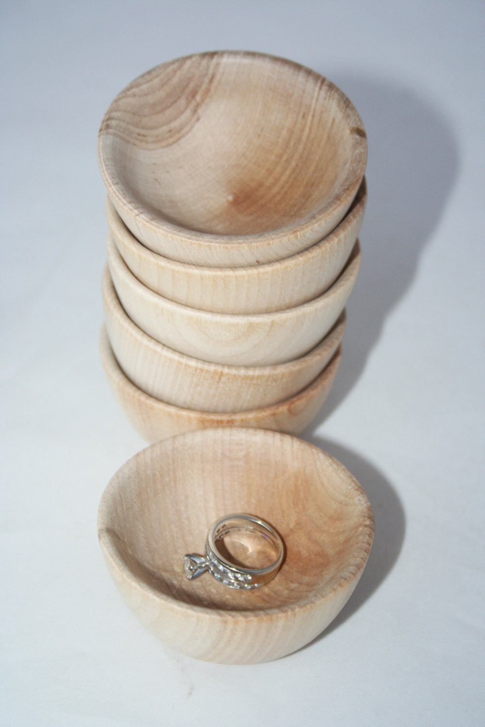 DIY Wood Bowl
 1 2 5" DIY Wooden Bowl Small Bowl Jewlery Bowl Toy