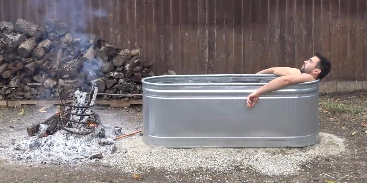 DIY Wood Burning Hot Tub
 Engineer makes DIY hot tub for $250 Business Insider