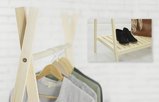 DIY Wood Clothes Rack
 How to Make a Wooden Clothes Rack