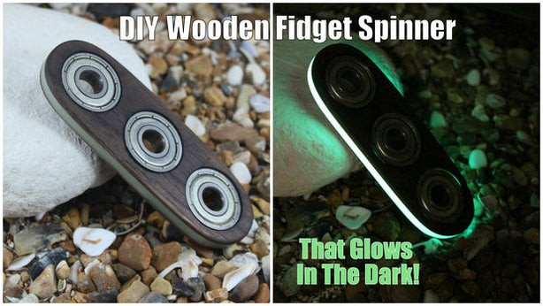 DIY Wood Fidget Spinner
 DIY Wooden Fid Spinner That Glows in the Dark
