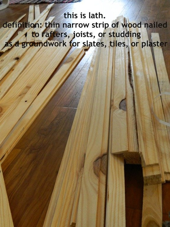 DIY Wood Floors Cheap
 Cheap flooring idea lath floor tutorial
