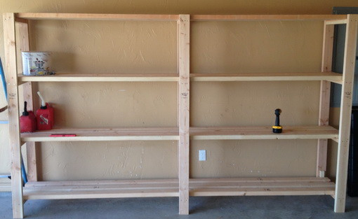 DIY Wood Garage Shelves
 20 DIY Garage Shelving Ideas