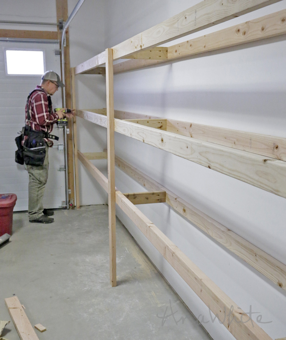 DIY Wood Garage Shelves
 Ana White