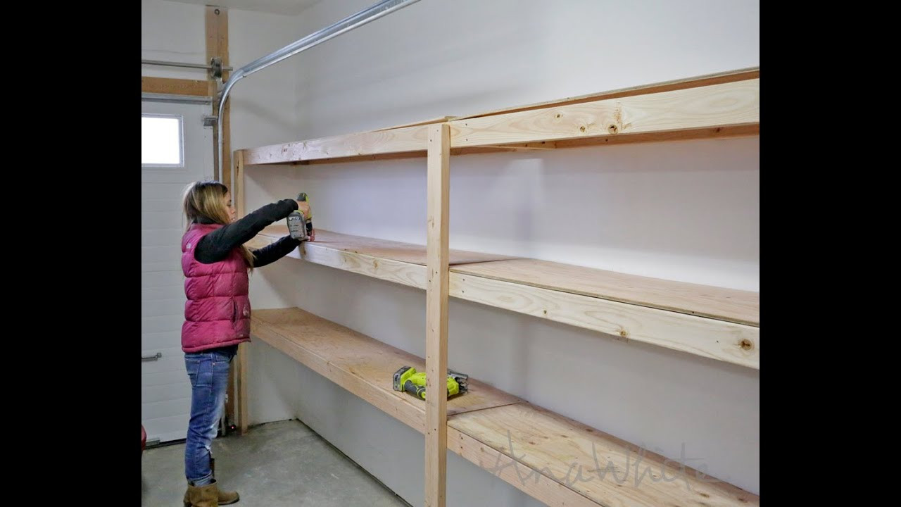 DIY Wood Garage Shelves
 How to Build Garage Shelving Easy Cheap and Fast