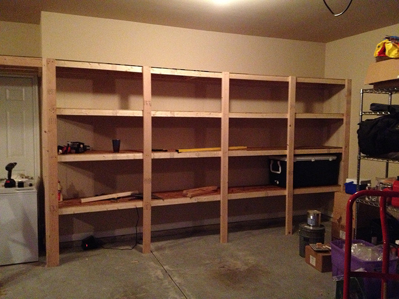 DIY Wood Garage Shelves
 How to Build Sturdy Garage Shelves Home Improvement