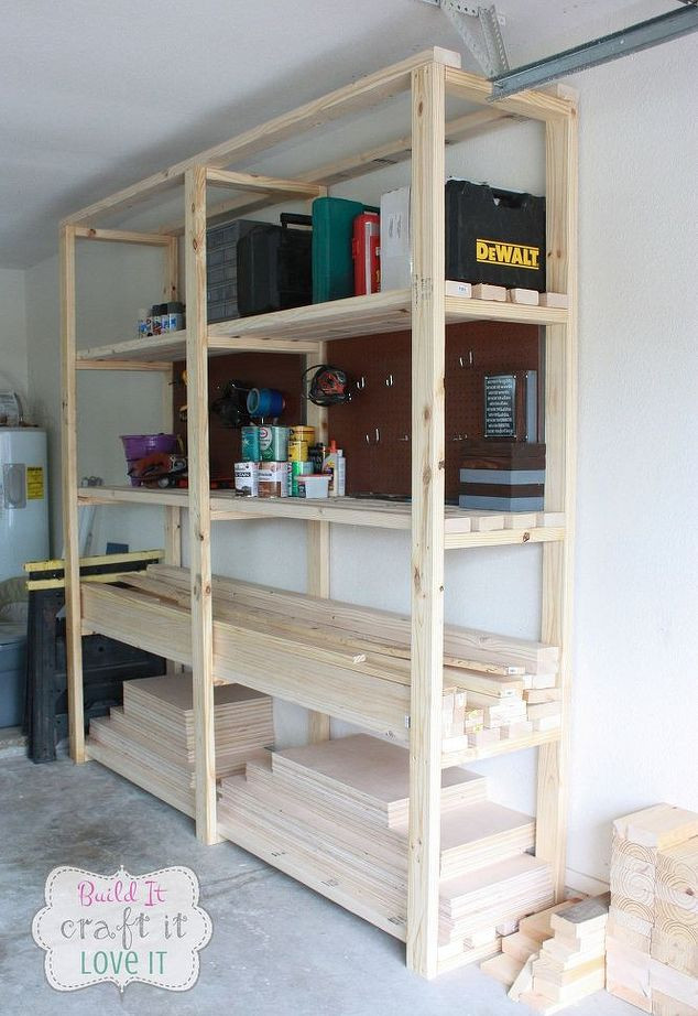 DIY Wood Garage Shelves
 Easy DIY Garage Shelving