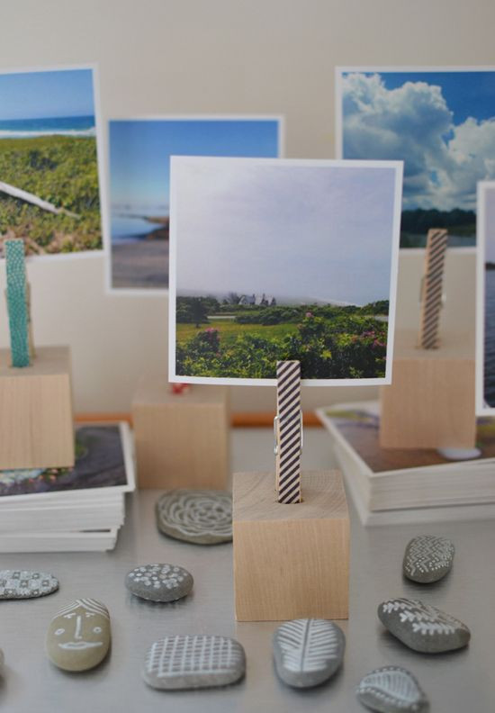 DIY Wood Photo Blocks
 DIY wooden block photo holders