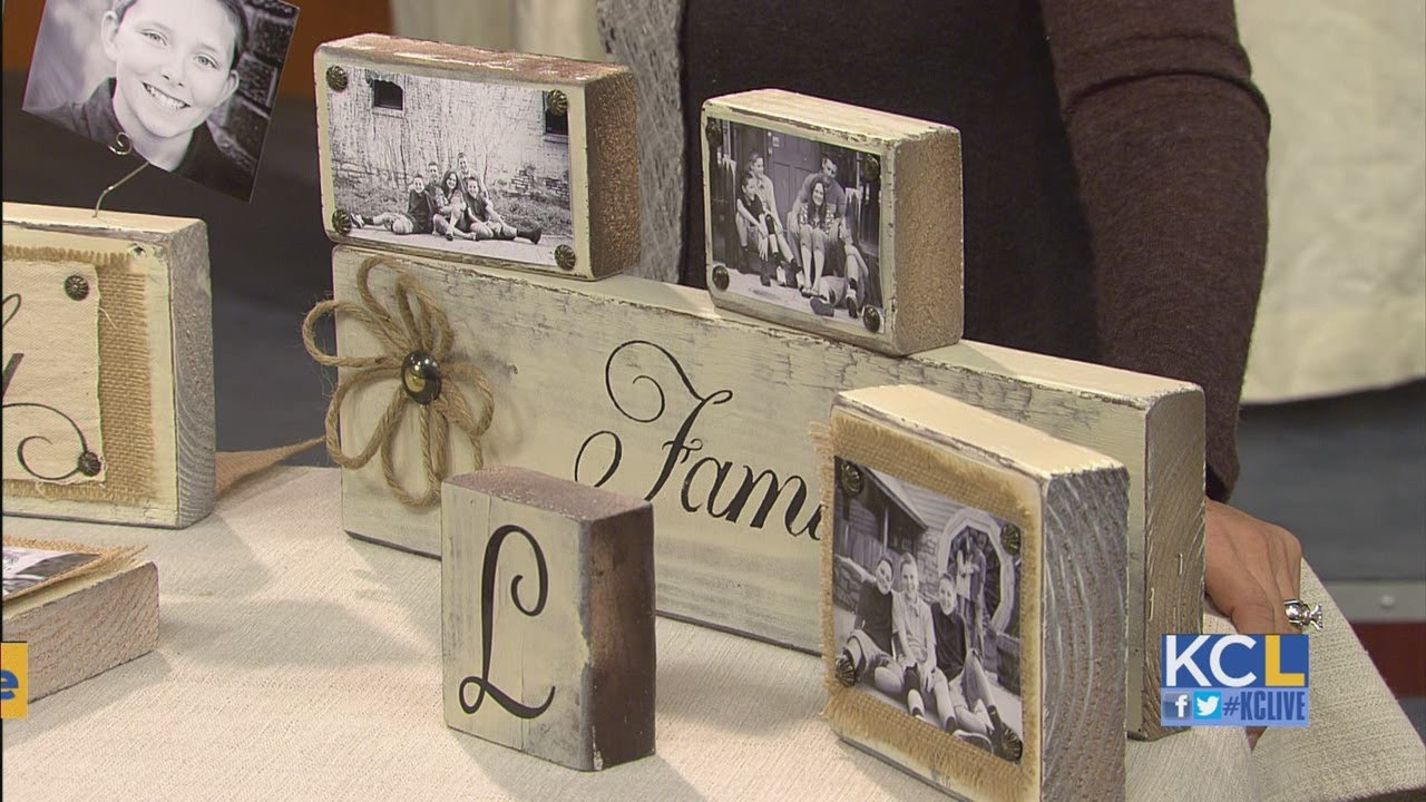 DIY Wood Photo Blocks
 KCL How to make Blocks & Holders for holiday ts
