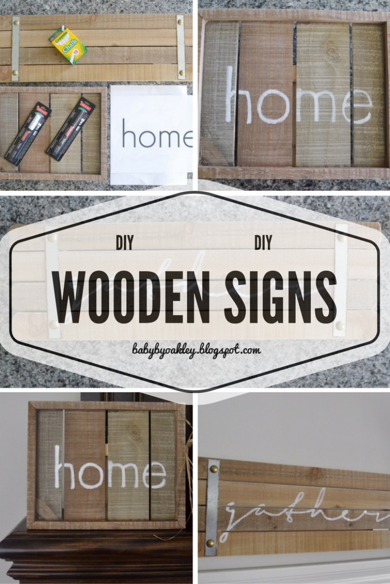 DIY Wood Plaque
 DIY Wooden Signs baby by oakley