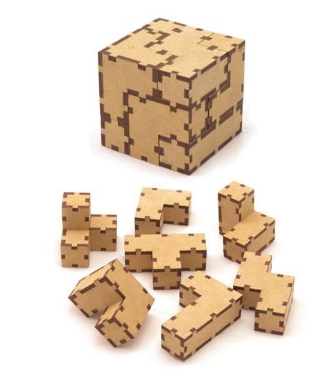 DIY Wood Puzzles
 Soma Cube Making kit 3D DIY Wood Jigsaw Puzzle Wooden
