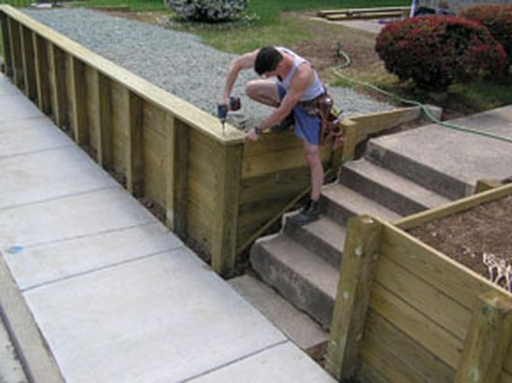 DIY Wood Retaining Wall
 DIY Retaining Walls