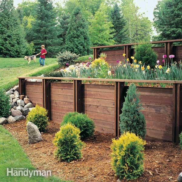 DIY Wood Retaining Wall
 How to Build a Treated Wood Retaining Wall