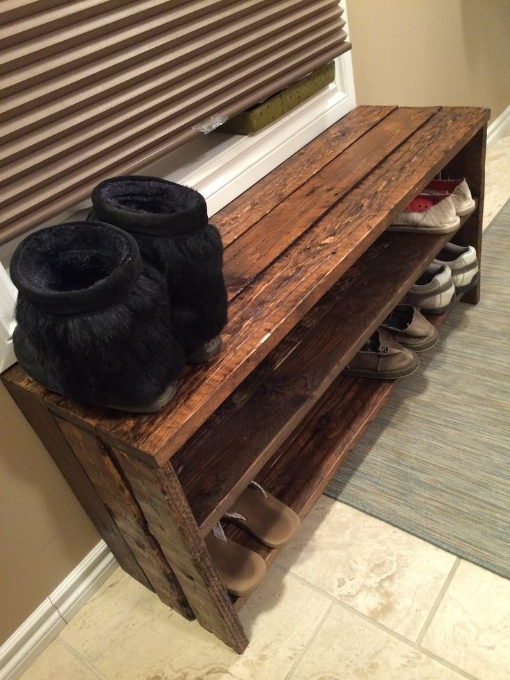 DIY Wood Shoe Rack
 Pin by Jessica Perrin on DIY Projects in 2019