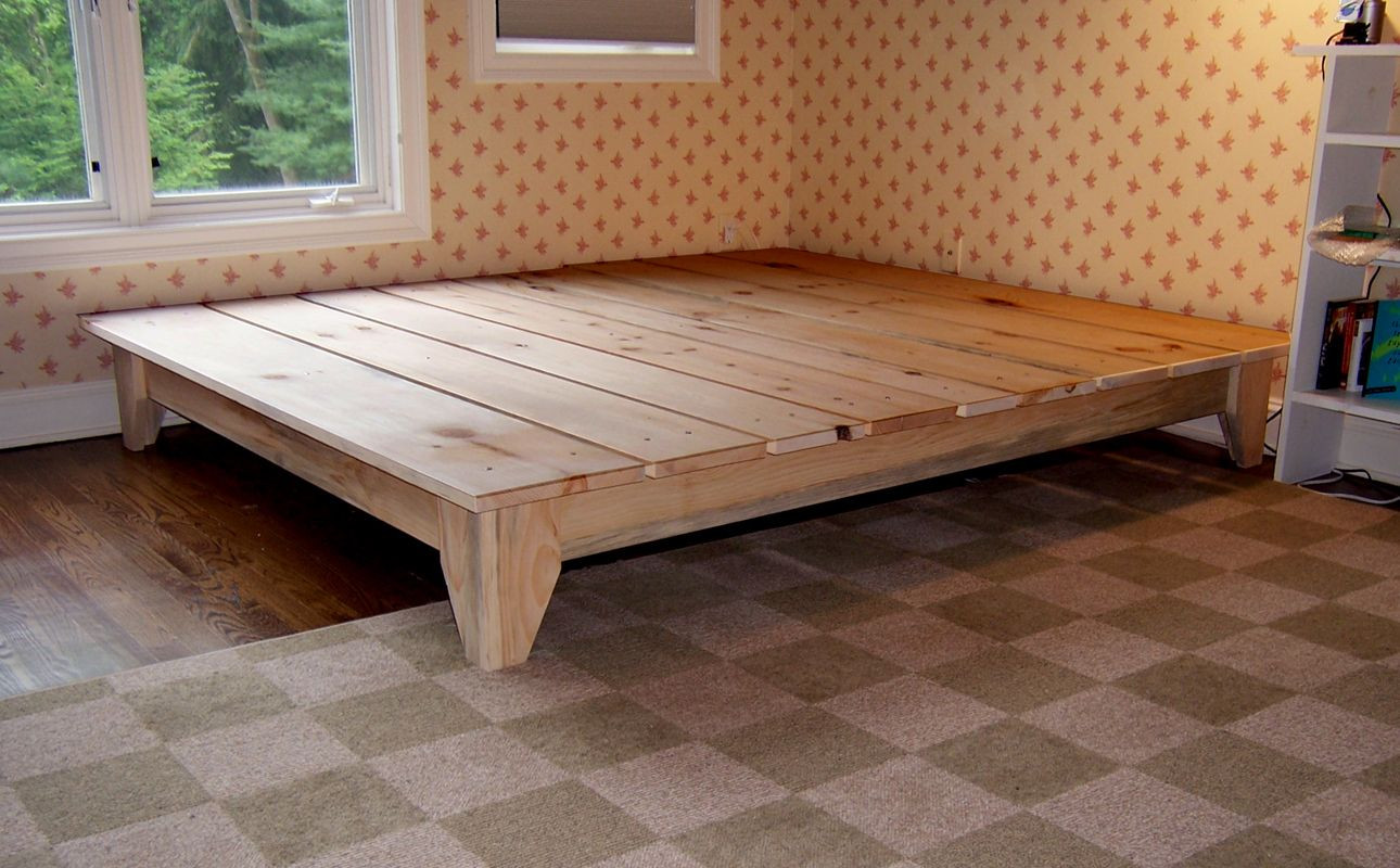 DIY Wooden Bed Platform
 Woodworking king size platform bed plans PDF Free Download