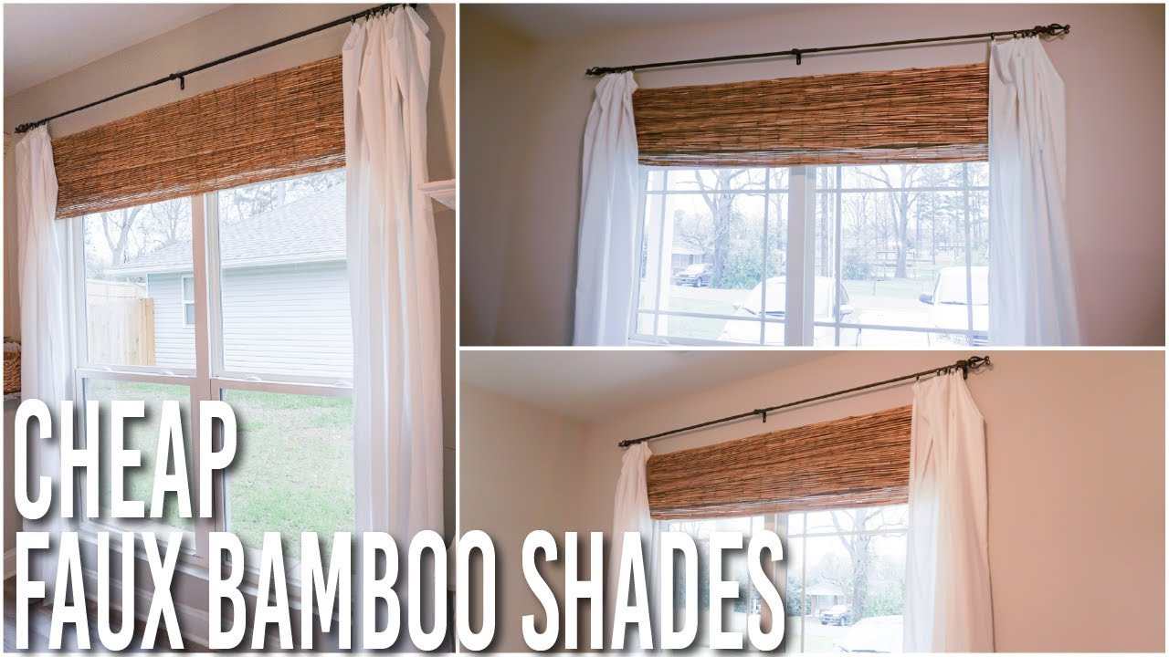 DIY Wooden Blinds
 DIY Faux Bamboo Roman Shades Hack Inexpensive and Easy