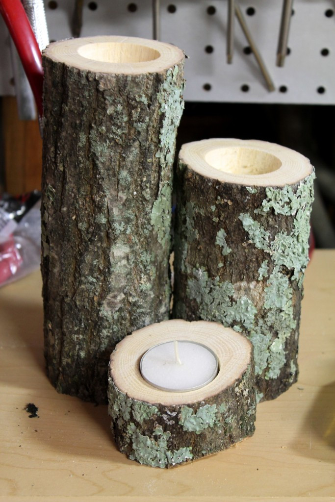 DIY Wooden Candle Holders
 DIY Wood Candle Holders