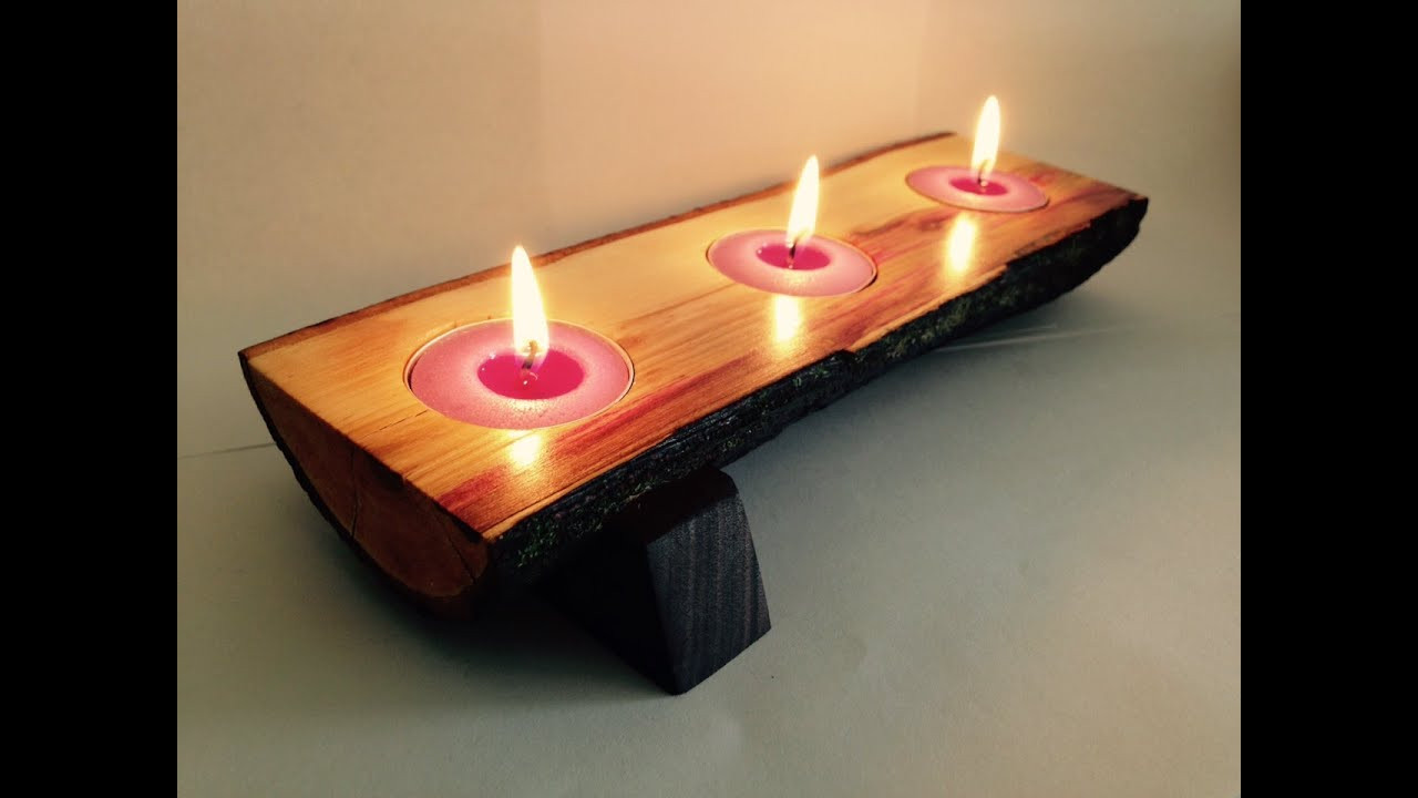 DIY Wooden Candle Holders
 DIY Tealight Candle Holder