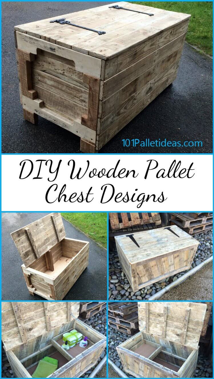 DIY Wooden Chest
 DIY Wooden Pallet Chest Designs Easy Pallet Ideas