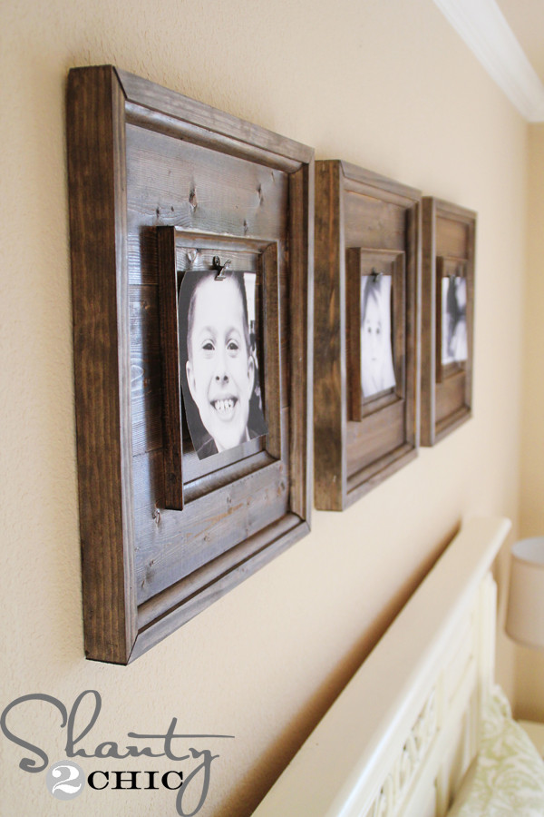 DIY Wooden Frame
 DIY Wall Art $15 Wooden Frames Shanty 2 Chic