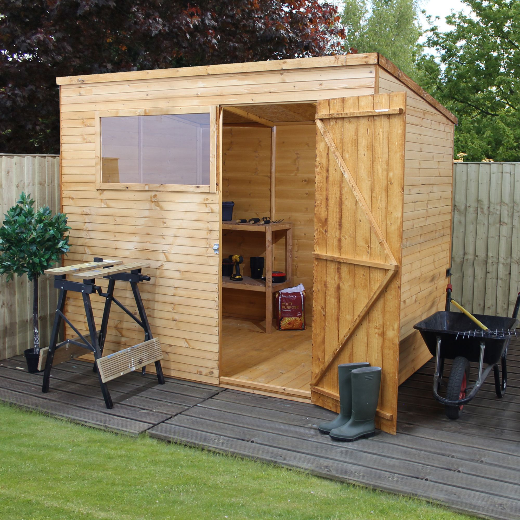 DIY Wooden Sheds
 8x6 Pent Shiplap Wooden Shed Departments