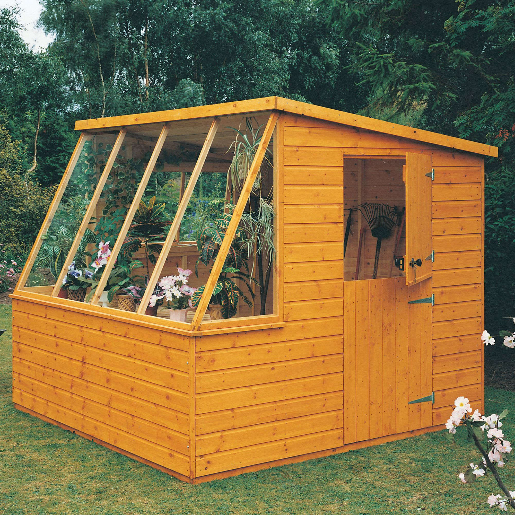 DIY Wooden Sheds
 8X8 Iceni Pent Shiplap Wooden Shed Departments