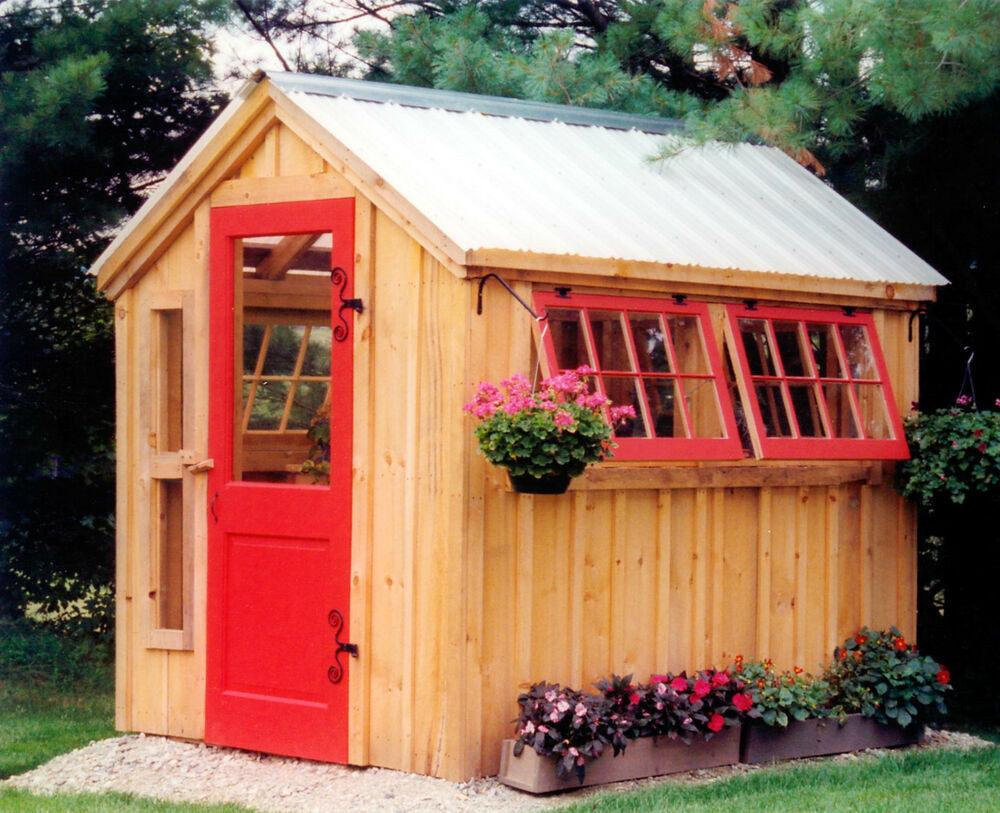 DIY Wooden Sheds
 DIY PLANS 6 x 8 Greenhouse Storage Shed Garden Tool