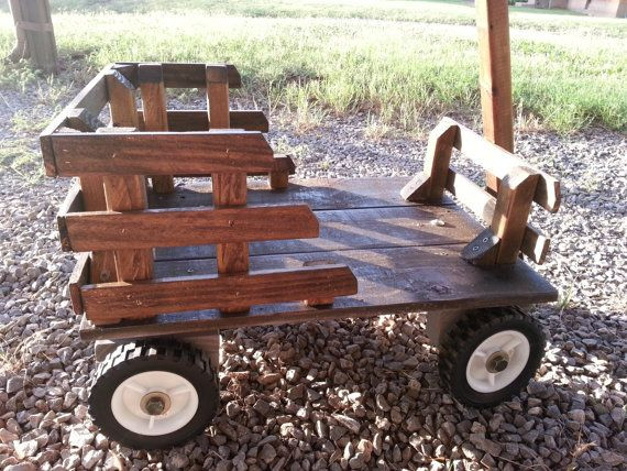 DIY Wooden Wagon
 Handmade Wooden Wagon by TexomaWoodWorks on Etsy $225 00