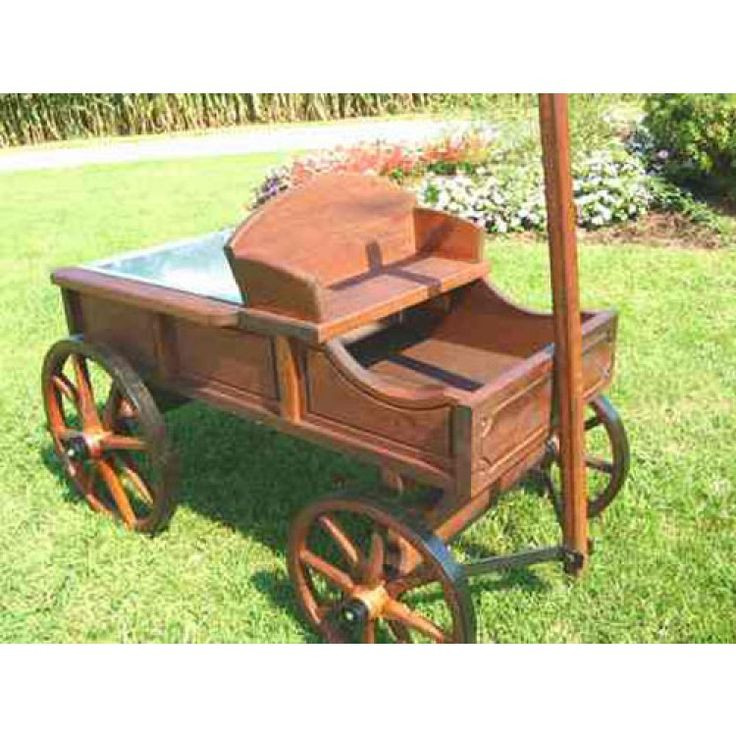 DIY Wooden Wagon
 Amish Old Fashioned Buckboard Wagon