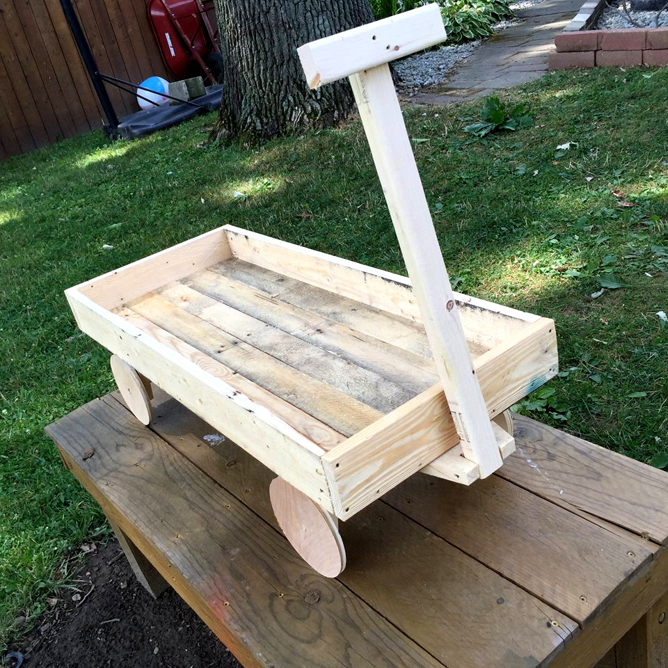 DIY Wooden Wagon
 Pallet Wood Wagon for Kids