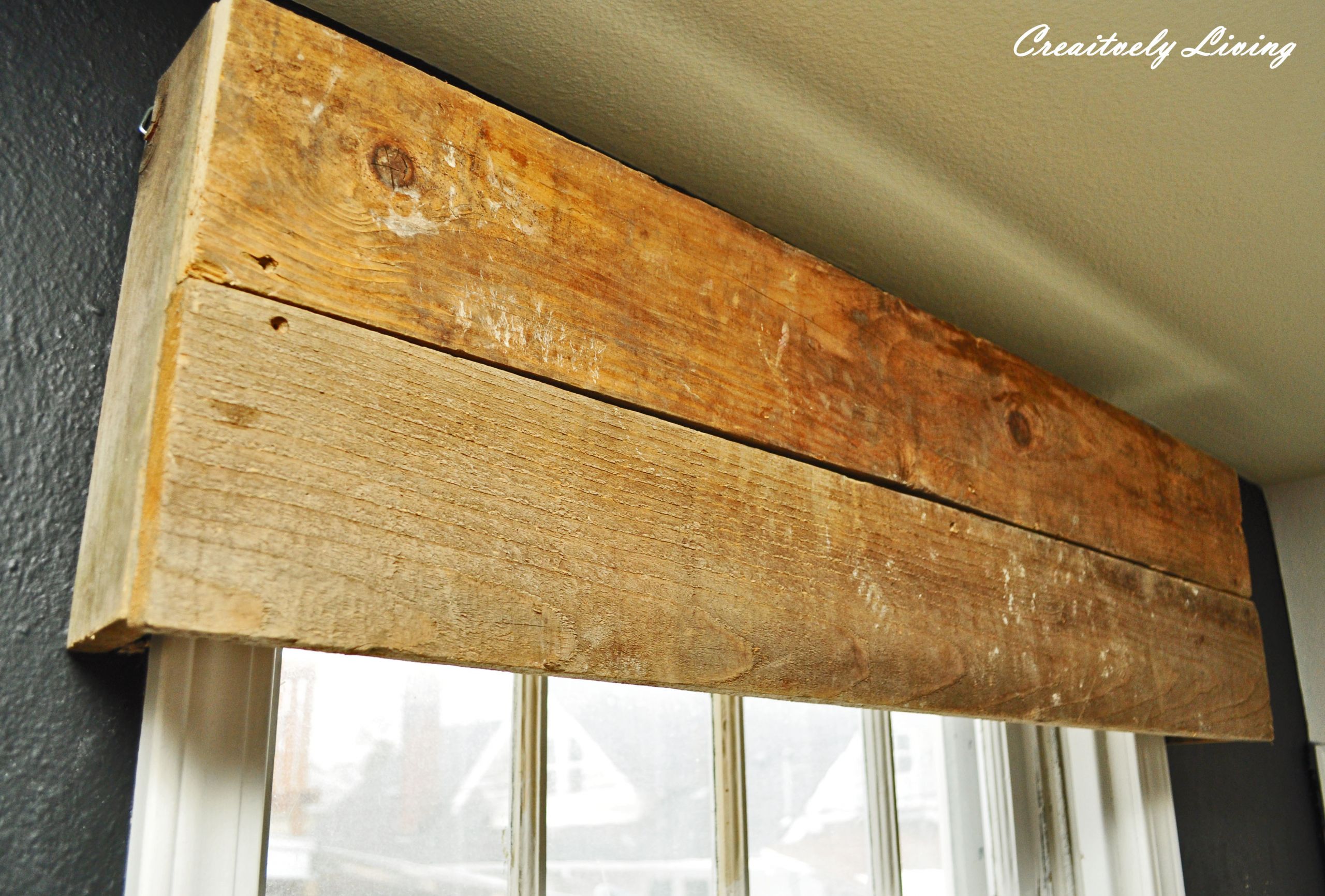 DIY Wooden Window Valance
 DIY Rustic Window Valances by Creatively Living Blog