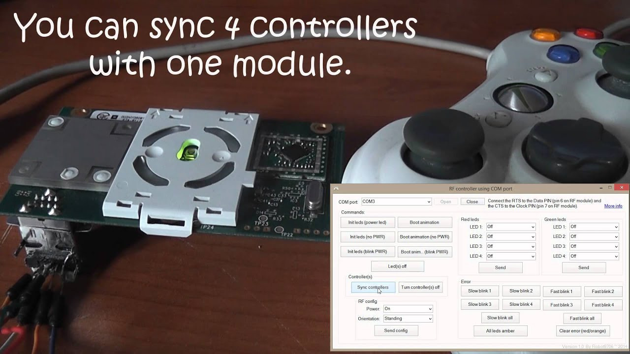 DIY Xbox One Controller
 Xbox360 Controller with PC using RF Module DIY Homemade